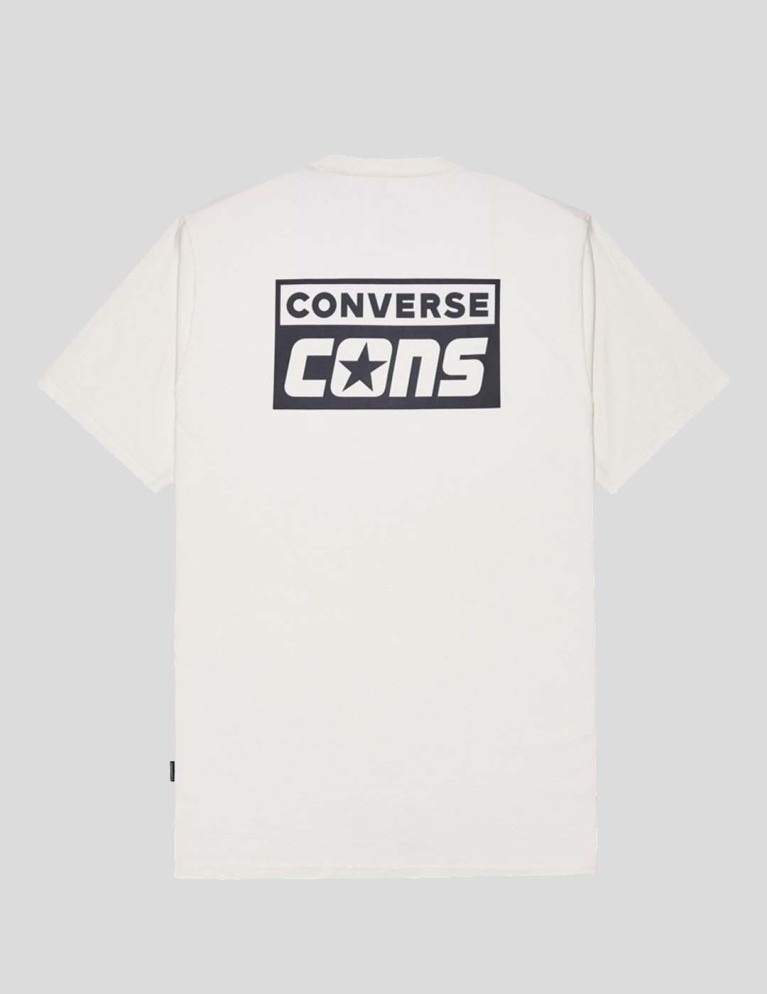 T-shirt CONVERSE coms graphic tee white/black